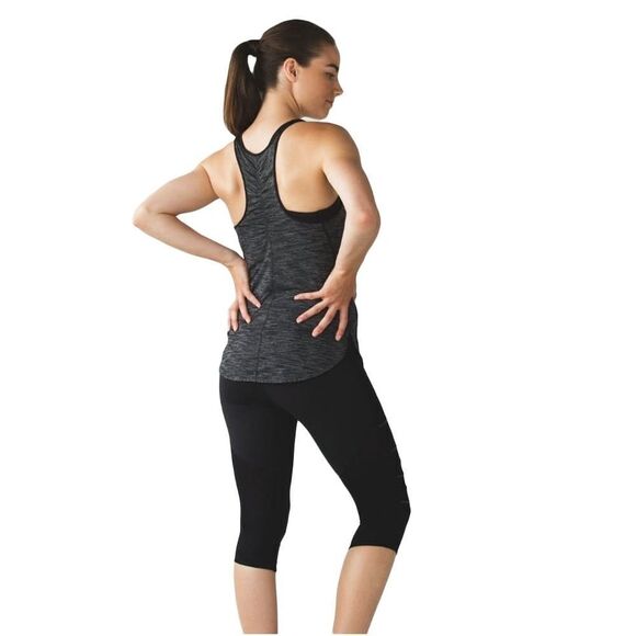LULULEMON What The Sport Singlet Heathered Black - Picture 1 of 4
